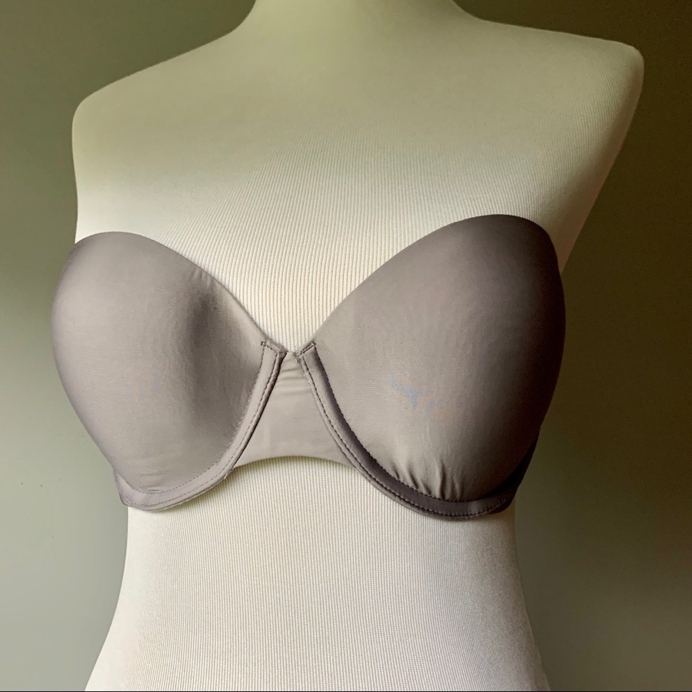 Victoria’s Secret Grey/Purple Strapless Bra
